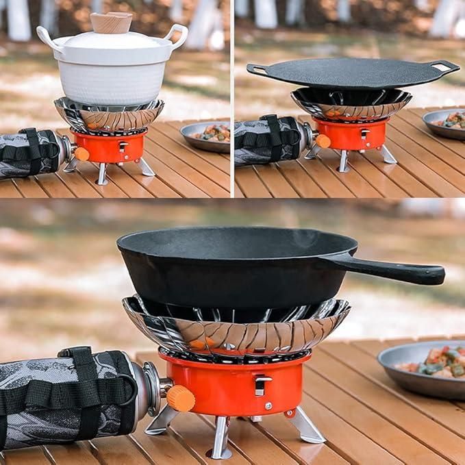 Windproof Outdoor Electronic Foldable Lotus Gas Stove